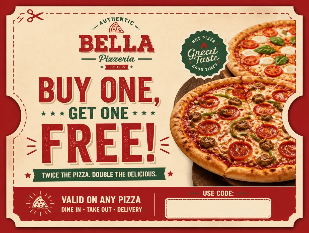 Coupon graphic made with Graphic Generator