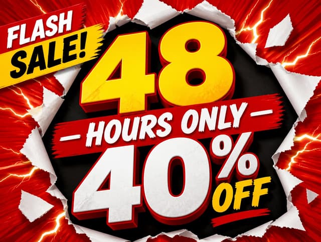 AI-generated sale graphic example